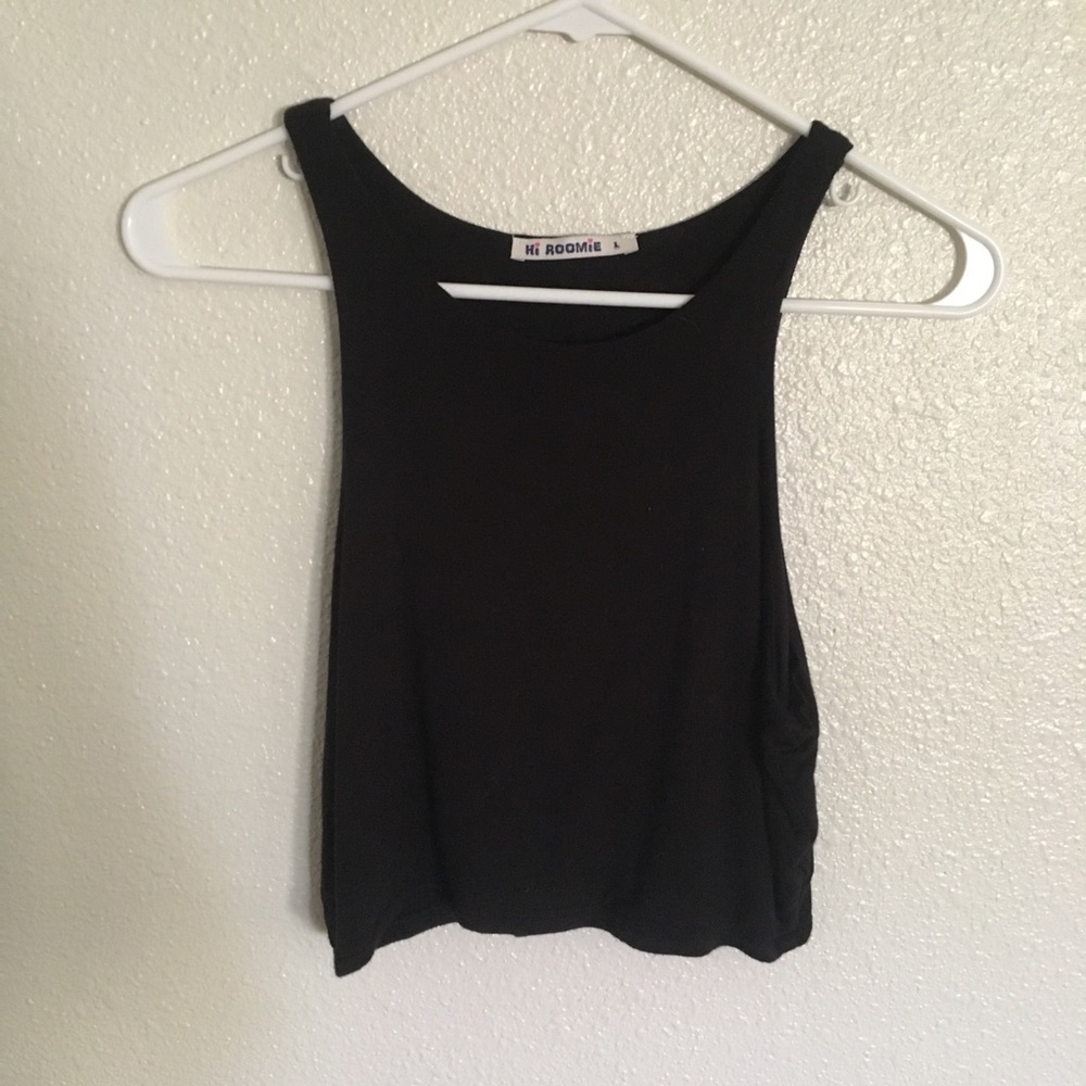 Black crop top